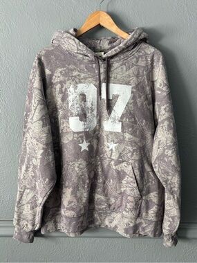 Urban Outfitters Camo Hoodie Oversized Cotton Blend Sweatshirt L/XL